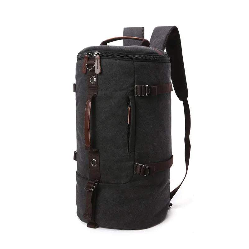 48662354919724 - Experience the ultimate convenience and style with our Canvas Large Capacity Cylinder Backpack! Made with durable canvas, this backpack offers ample storage space while maintaining a sleek and modern design. Perfect for daily use, travel, or outdoor adventures. Upgrade your backpack game today!