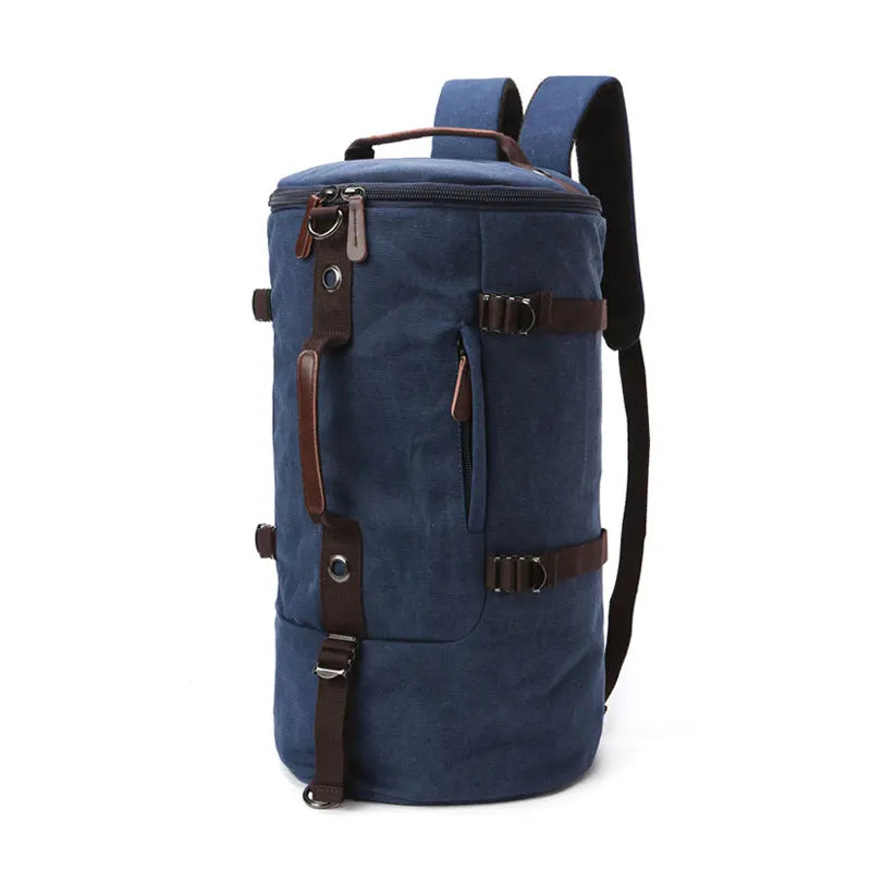 48662355083564 - Experience the ultimate convenience and style with our Canvas Large Capacity Cylinder Backpack! Made with durable canvas, this backpack offers ample storage space while maintaining a sleek and modern design. Perfect for daily use, travel, or outdoor adventures. Upgrade your backpack game today!